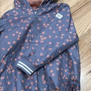 OshKosh B'gosh Gray and Pink Puffer Jacket